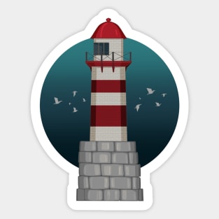 Lonesome Lighthhouse Sticker